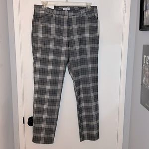 NWT Calvin Klein plaid pants